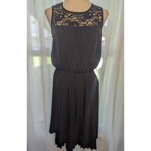 Jodi Christopher pleated black dress - Size S